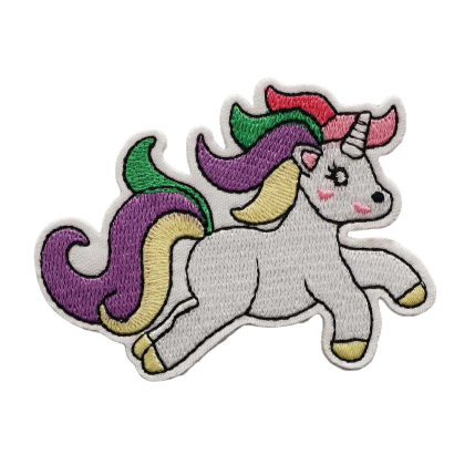 Unicorn 'Rainbow | Galloping' Embroidered Patch