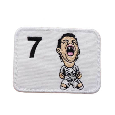 Football Player 'Cristiano Ronaldo | Square' Embroidered Velcro Patch