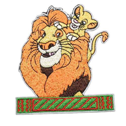 The Lion King 'Mufasa And Baby Simba | Bonding' Embroidered Patch