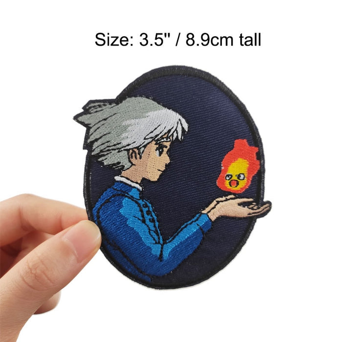 Howl's Moving Castle 'Sophie Hatter And Calcifer' Embroidered Velcro Patch