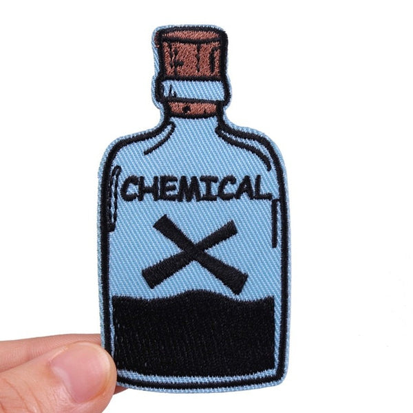 Bottle 'Chemical X' Embroidered Patch