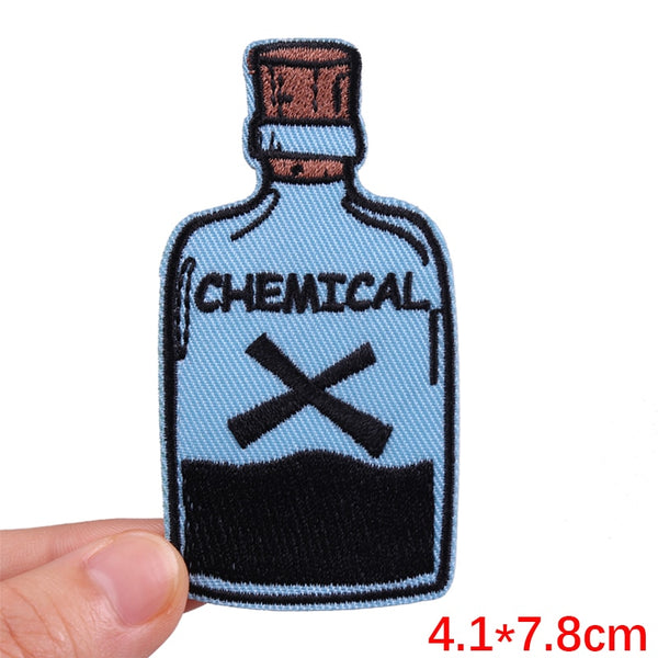 Bottle 'Chemical X' Embroidered Patch