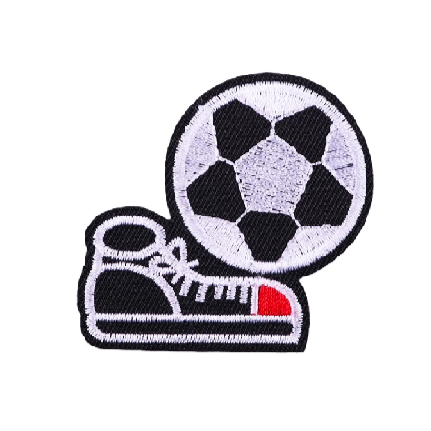 Football 'Shoes And Ball' Embroidered Patch