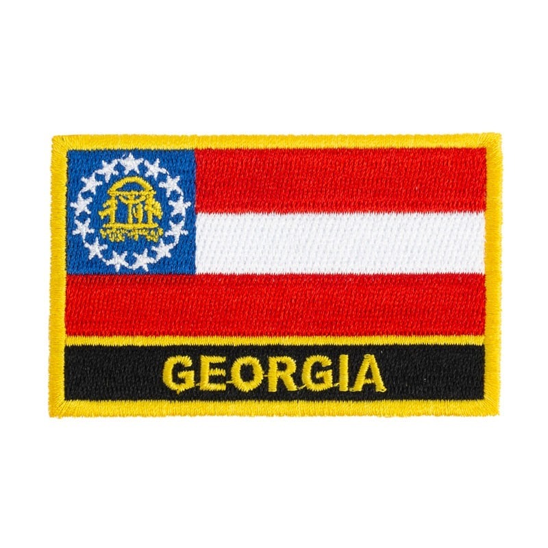 Georgia Flag Embroidered Patch