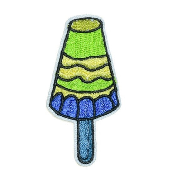 Cute 'Matcha Popsicle' Embroidered Patch