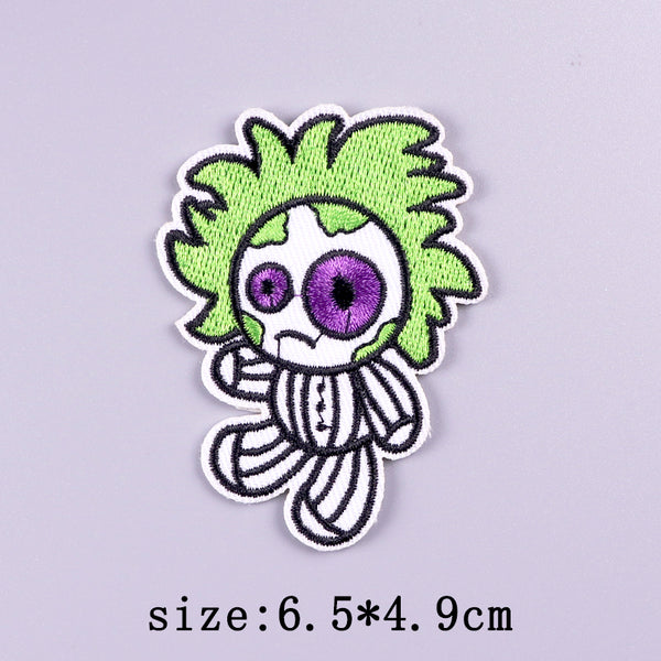 Beetlejuice 'Voodoo Doll | Sad' Embroidered Velcro Patch