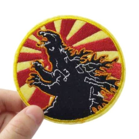 Godzilla 'Angry | Round' Embroidered Patch
