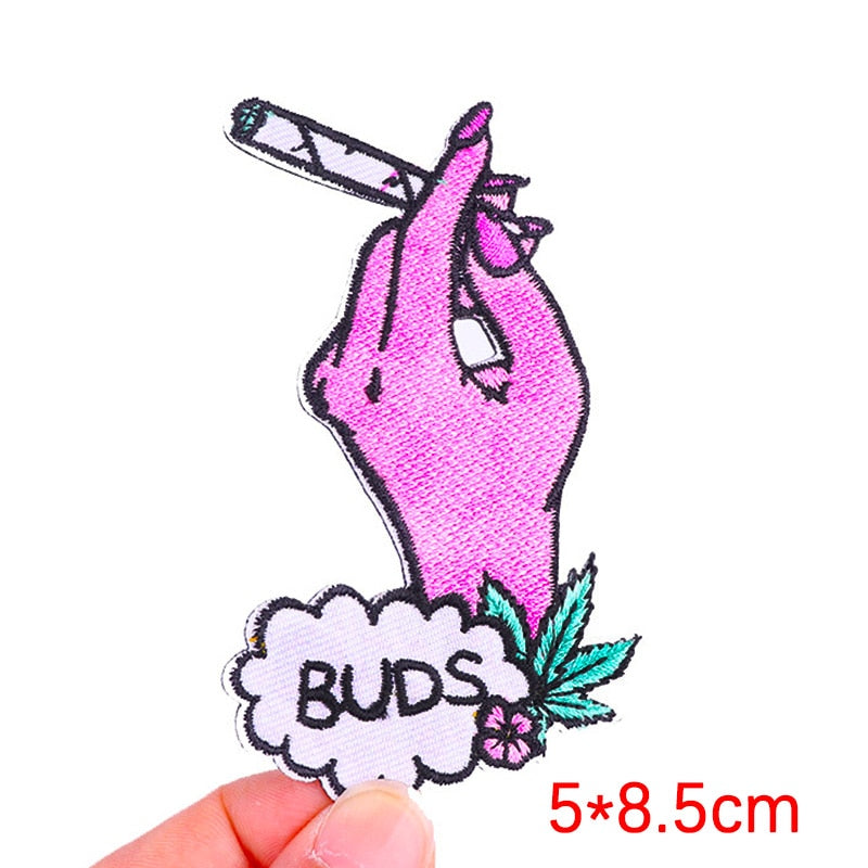 Buds 'Cigarette In Hand' Embroidered Patch