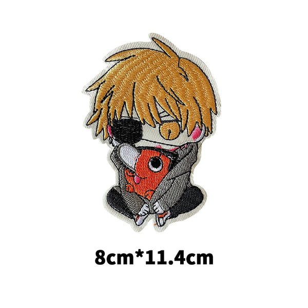 Chainsaw Man 'Denji and Pochita | Sitting' Embroidered Patch