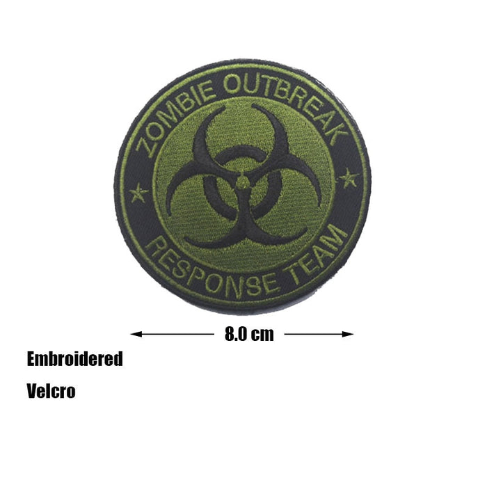 'Zombie Outbreak, Response Team | 2.0' Embroidered Velcro Patch