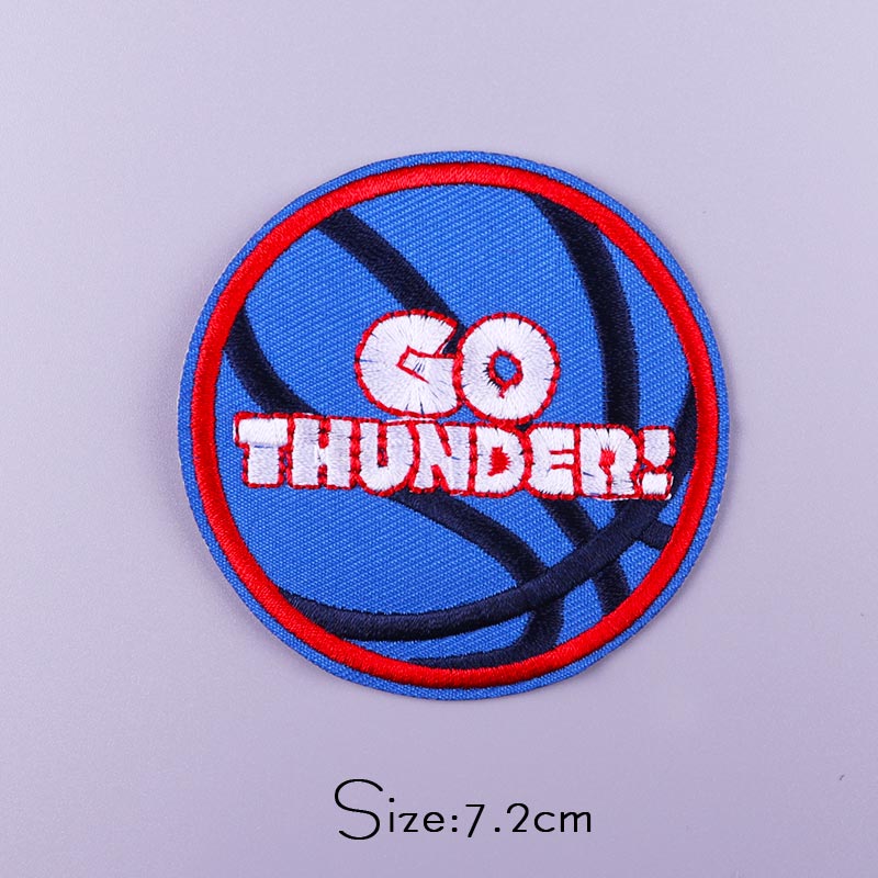 Ball 'Go Thunder!' Embroidered Patch