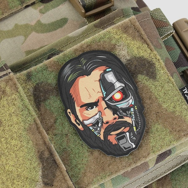 John Wick x T-800 Terminator Embroidered Velcro Patch