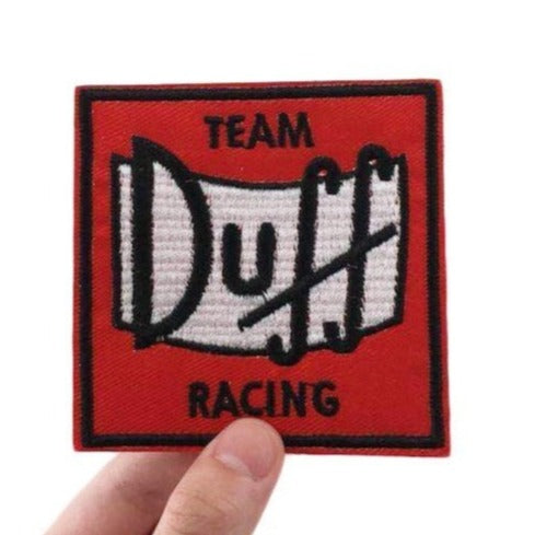 The Simpsons 'Team Duff Racing' Embroidered Patch