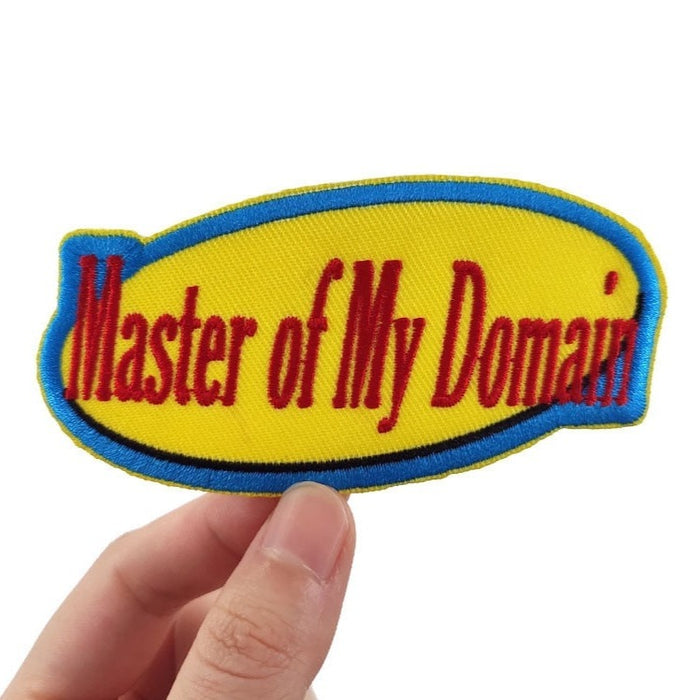 Seinfeld 'Master of My Domain' Embroidered Velcro Patch
