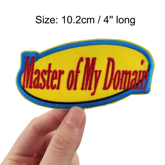 Seinfeld 'Master of My Domain' Embroidered Velcro Patch