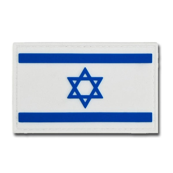 Israel Flag PVC Rubber Velcro Patch