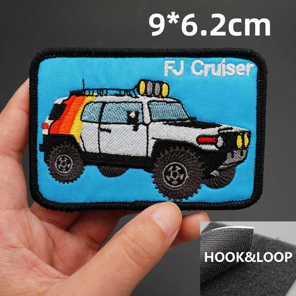 Off-Road Vehicles 'FJ Cruiser' Embroidered Velcro Patch