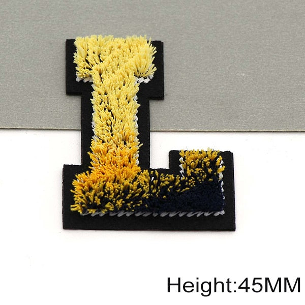 Tricolor 'Letter L' Embroidered Patch