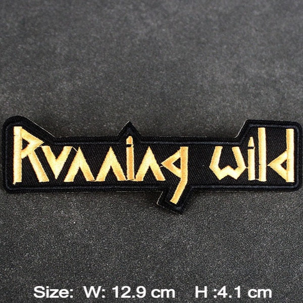 Music 'Running Wild' Embroidered Patch