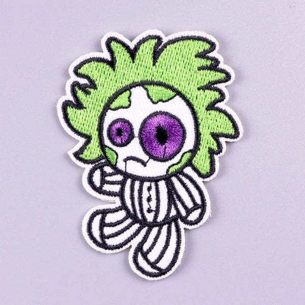 Beetlejuice 'Voodoo Doll | Sad' Embroidered Velcro Patch