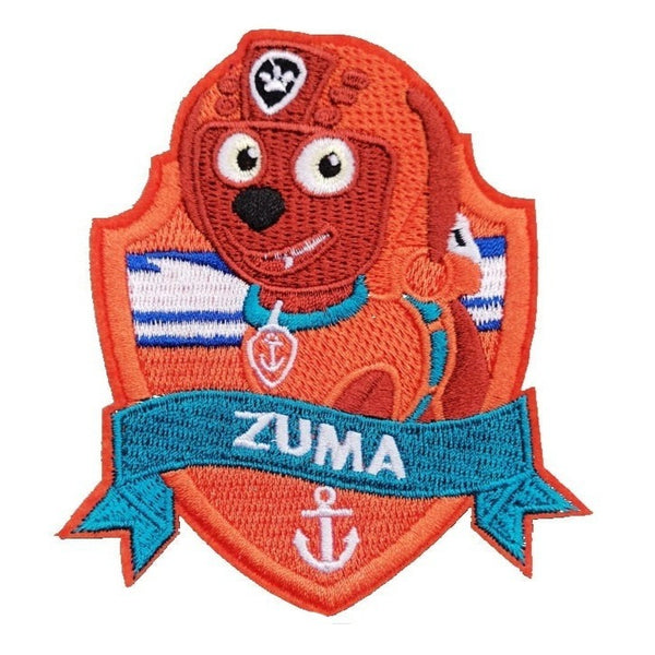 PAW Patrol 'Zuma | Orange Shield' Embroidered Patch