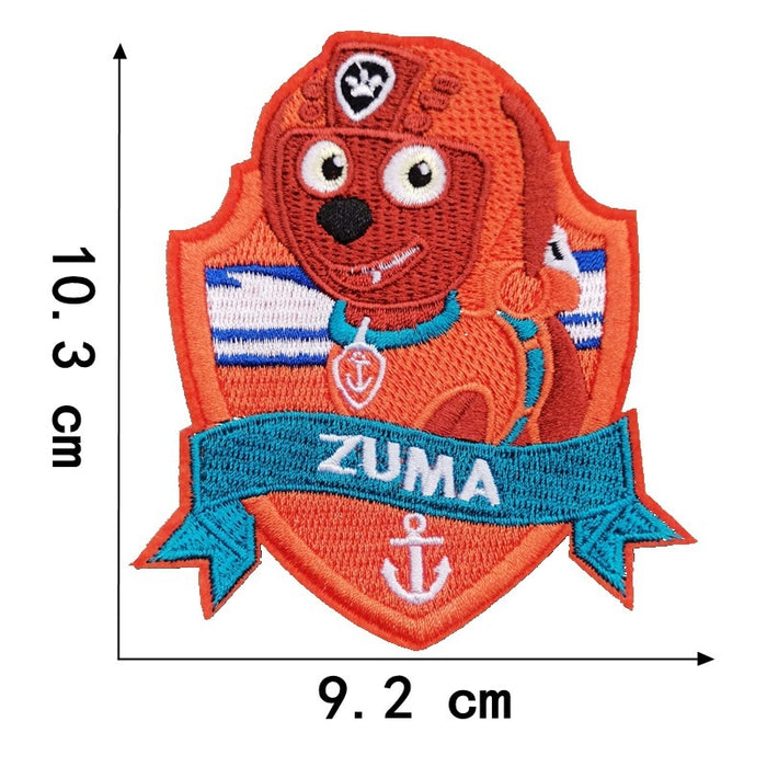 PAW Patrol 'Zuma | Orange Shield' Embroidered Patch