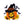 Load image into Gallery viewer, Halloween &#39;Pumpkin Head With Hat | Flying Bats&#39; Embroidered Patch
