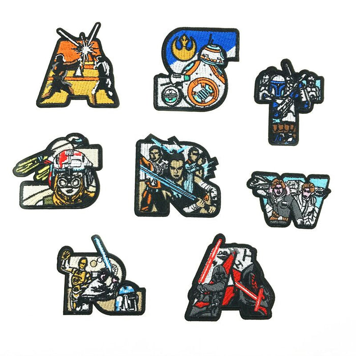 Star Wars 'STAR WARS Letters | Set of 8' Embroidered Patch