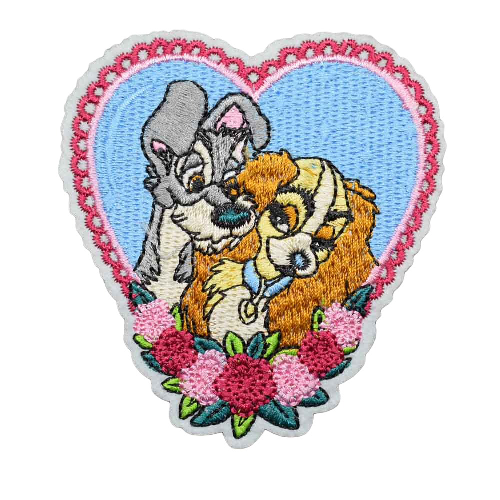 Lady and the Tramp 'Heart Shaped | Portrait' Embroidered Patch