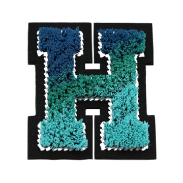 Tricolor 'Letter H' Embroidered Patch
