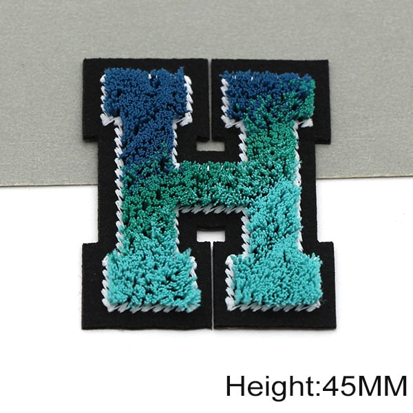 Tricolor 'Letter H' Embroidered Patch