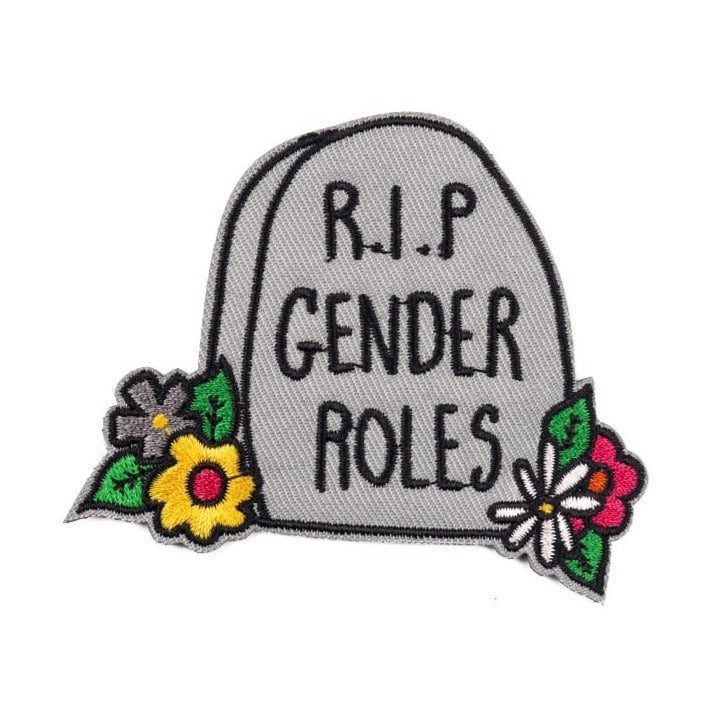 Tombstone 'R.I.P Gender Roles' Embroidered Patch
