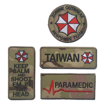 Resident Evil 'Set of 4 | 1.0' Embroidered Velcro Patch