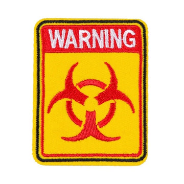 Warning Sign 'Biohazard Symbol' Embroidered Patch