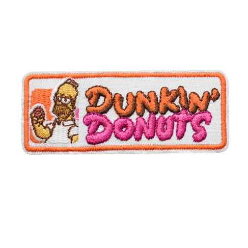 The Simpsons 'Bart Holding Donut | Dunkin' Dounts' Embroidered Patch