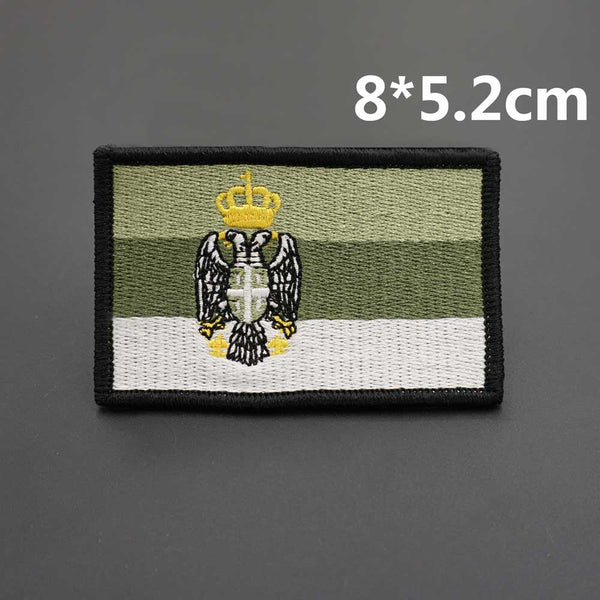 Serbia Flag Embroidered Patch