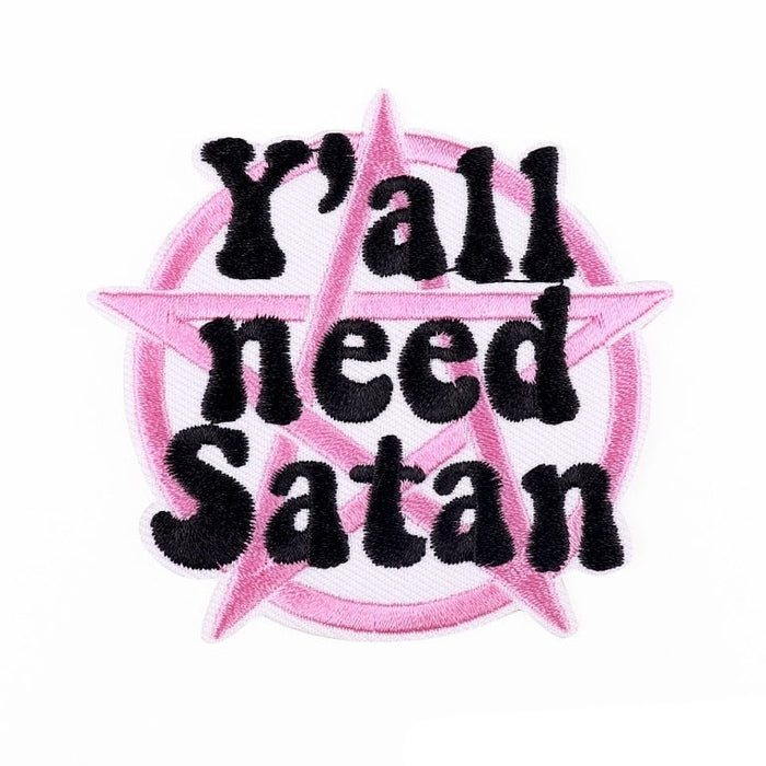 Horror 'Y'All Need Satan | Star Pentagram' Embroidered Patch