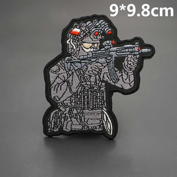 Cool 'Tactical Soldier | Targeting' Embroidered Patch