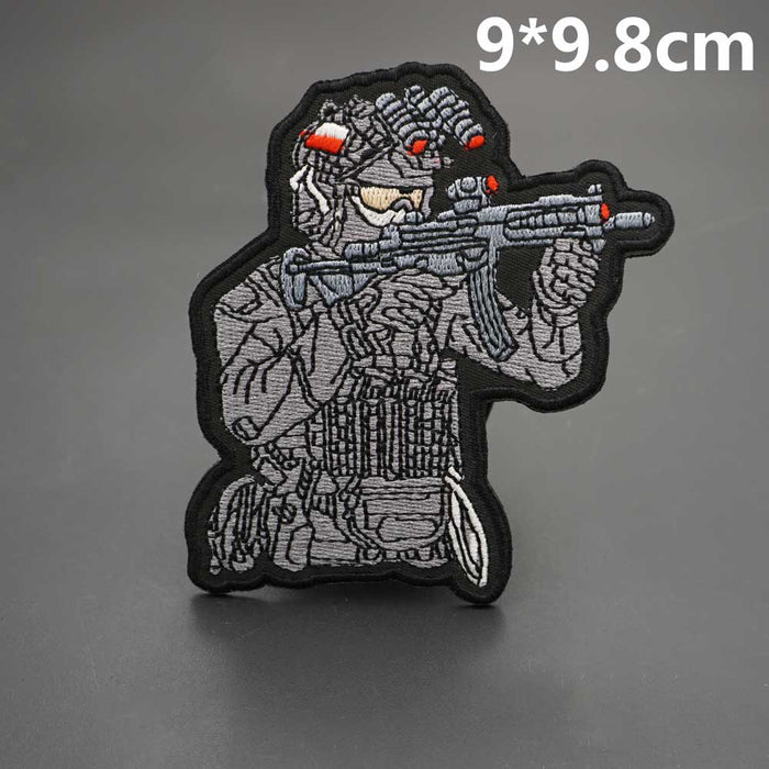 Cool 'Tactical Soldier | Targeting' Embroidered Patch — Little Patch Co
