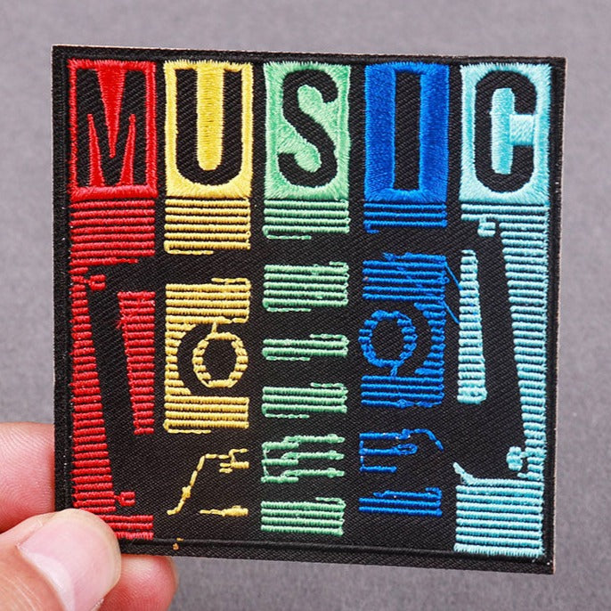 Music 'Casette Tape | Colorful' Embroidered Patch
