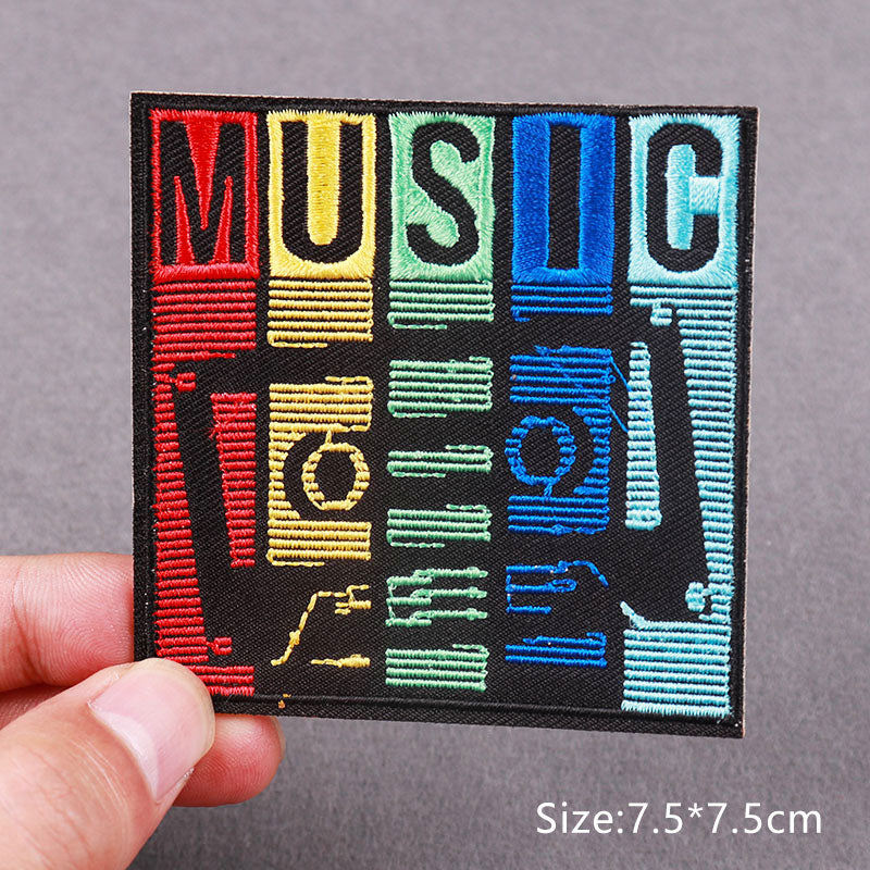 Music 'Casette Tape | Colorful' Embroidered Patch