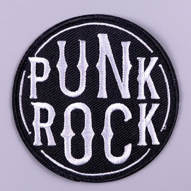 Cool 'Punk Rock' Embroidered Patch