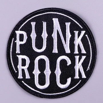 Cool 'Punk Rock' Embroidered Patch