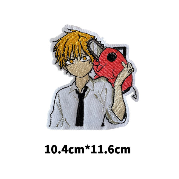 Chainsaw Man 'Denji Carrying Pochita' Embroidered Patch