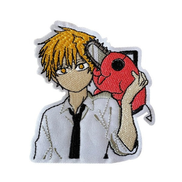 Chainsaw Man 'Denji Carrying Pochita' Embroidered Patch