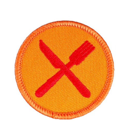 Boy Scout Badge 'Tableware' Embroidered Patch