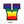 Load image into Gallery viewer, Rainbow Chenille &#39;Letter V&#39; Embroidered Patch
