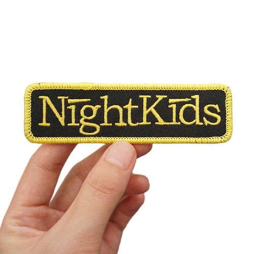 Initial D 'Night Kids Logo | Rectangle' Embroidered Velcro Patch