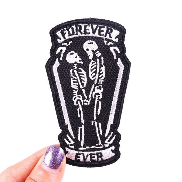 Forever Ever 'Skeleton | Happy Couple' Embroidered Patch