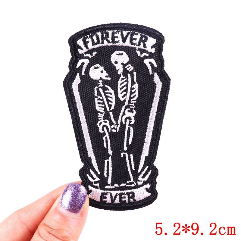 Forever Ever 'Skeleton | Happy Couple' Embroidered Patch